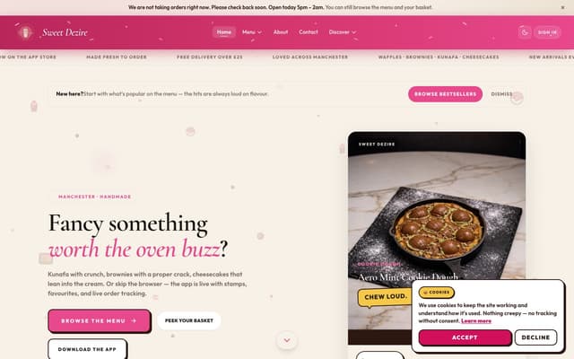 Screenshot of Sweet Dezire